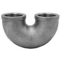 Open Return Bend Open Return Bend, 3/4" Pipe, FNPT, Malleable Iron, Class 150