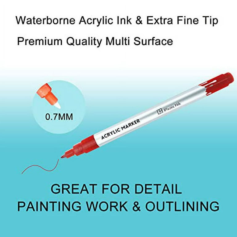Acrylic Paint Pens For Rock Painting, Art Supplies 24 Colors Paint Pen –  amzdeal-US