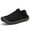 Black, variant on AUXDIQ Women Men Comfort House Slippers Warm Home Shoes Anti-Skid Slippers Outdoor Indoor