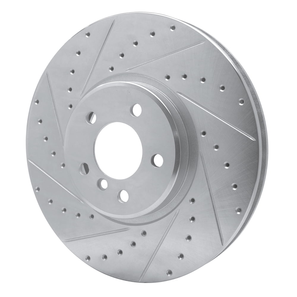 Dynamic Friction Company 631-31145L DFC Brake Rotor - Drilled And Slotted - Silver