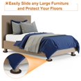 thumbnail image 3 of Deslizadores para muebles EASTWONDER, 16 piezas, almohadillas de fieltro de 7,5 cm, 3 of 7