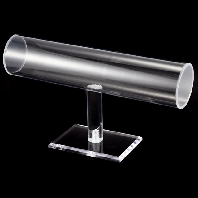 2X Bracelet/Bangle/Jewelry/Watch/Props Display Stand Holder T-Bar Rack, Transparent