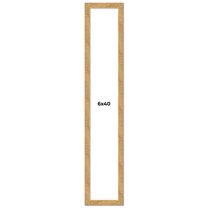 6x40 Frame Beige Real Wood Picture Frame Width 1.25 inches | Interior Frame Depth 0.5 inches |