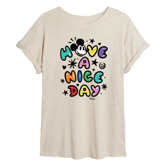 Disney - Mickey Mouse - Have A Nice Day - Women's Oversized T-Shirt