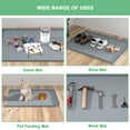 thumbnail image 6 of Logmey Under Sink Mat for [34"x22"]Cabinet,Silicone Waterproof Mat, Kitchen Cabinet Liner Holds Over 2.2 Gallons, Cabinet Protector, Under Sink Tray for Drips, Leaks, Spills (Grey), 6 of 7