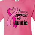 thumbnail image 4 of Inktastic Breast Cancer Awareness I Support My Auntie with Pink Ribbon Youth T-Shirt, 4 of 5