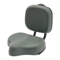 ChicHomey Bicycle Saddle Bike Seat with Backrest Cushion Extra Wide Comfortable & Adjustable Height Tricycle Seat for most beach bikes and road bikes,Gray