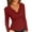 Burgundy, variant on Women's Ruffle Long Sleeve Tops Fall Casual Blouse V Neck Solid Cute Tunic Shirt Womens Long Sleeve Shirts Ribbed Knit Loose Bell Sleeve Crew Neck Casual Fit Fall Tops Clothes Red S-XL