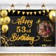 thumbnail image 1 of Banner de decoración de cumpleaños AUBAO, feliz 53 cumpleaños, 1 of 7