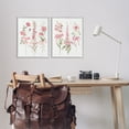 thumbnail image 2 of Stupell Industries Soft Fresh Pastel Sprigs Floral Painting Gray Framed Art Print Wall Art, 16 x 20, Set of 2, 2 of 8