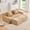 Camel, variant on Green Teddy Fabric Cloud Ottoman, Modern Boneless Modular Footstool in a Box for Living Room, Comfortable Deep Seat Design, No Assembly Required, Sofas para Sala