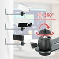 thumbnail image 4 of Liboer Projector Mount, Aluminium Alloy Holder with Adjustable Ball Head, Hold Up to 11 lbs, M6 Screw Adapter, Silver, 4 of 6