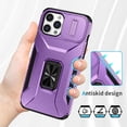 thumbnail image 3 of Funda para GANGXUN iPhone 12 Pro Max - Soporte metálico, Función magnética, Morado, 3 of 5