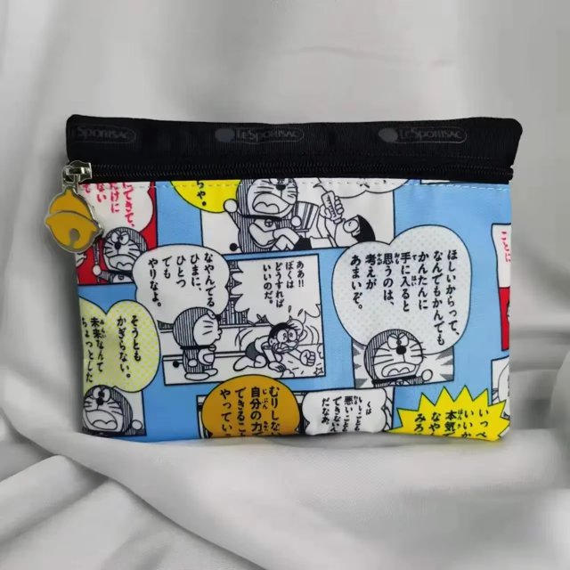 Bolsa de maquillaje de dibujos animados Kuromi, bolsa de tela para niña, Hello Kitty, Mymelody, impermeable, almacenamiento, cambio de llave, bolsa de mano, 20x15cm