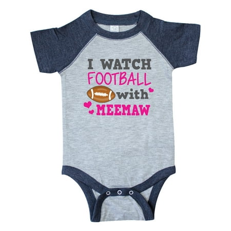 

Inktastic I Watch Football with My Meemaw Gift Baby Girl Bodysuit