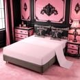 thumbnail image 3 of meiyoeat Pink Leopard Print 7-Piece Twin Bedding Sets For Girls,Chic Cheetah Bow Monogram A Bedding Comforter Set For Kids,pink Reversible, 3 of 6