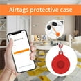thumbnail image 2 of ziyahi Tracker Case Silicone Cover Protector Anti-lost Portable Keychain Replacement for iOS AirTag, Red, 2 of 7