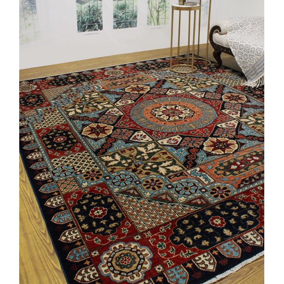 Aria Buford Red/Blue Rug, 8'4" x 9'10"