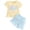 A210-Light Yellow, variant on TOWED22 Infant Baby Girl Summer Clothes 2Pcs Outfit Floral Ruffle Sleeve T-Shirt   Solid Shorts Casual Set(Light Yellow,3-4 Y)