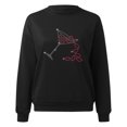 thumbnail image 3 of Gibobby Sudaderas para Mujer Sudadera de Cuello Redondo Sudadera de algodón para Mujer Sudadera Ligera Sudadera para Mujer(A,CH), 3 of 4
