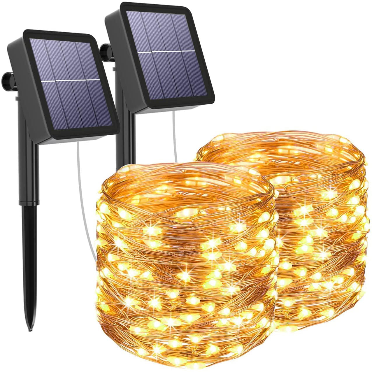 Solar String Lights 2 Pack 40ft 120, Best Outdoor Solar String Lights Canada