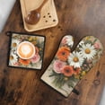 thumbnail image 5 of Vintage Flower Kitchen Oven Mitt and Pot Holder Sets 2 Pcs for Baking, Cooking and Grilling, Heat Resistant Up To 392 °F, 5 of 7