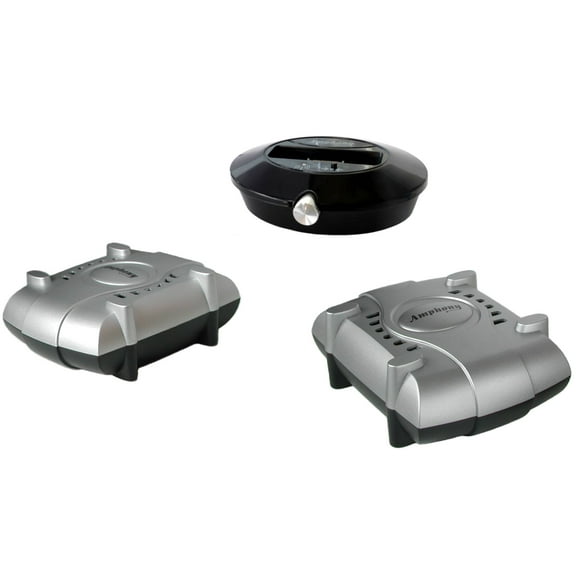 Amphony Wireless Speaker Kit with two Wireless Amplifiers, Model 1800, Makes Surround Speakers Wireless, 2x80 Watts, 300ft range, Connect to any Audio Source, Better-than Bluetooth Digital Wireless