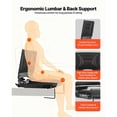 thumbnail image 6 of Zaverox Stadium Seat, Folding Bleacher Chair with Back Support and Thick Cushion, Padded Stadium Seat for Bleacher Includes Shoulder Strap, Hooks, Cup Holder, Lycra Material, Side Pocket, PP Material, 6 of 6