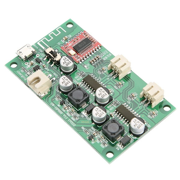 Power Amplifier Board,2x6W Bluetooth Power Amplifier Amplifier Board Lithium Battery Powered Bluetooth Amplifier Remarkable Clarity
