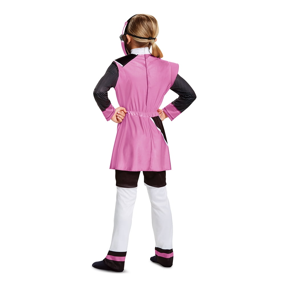Kids Pink Crystal Dragon Ninja Costume Girls Anime Cosplay