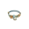 thumbnail image 1 of Bracelets Charms Abeille en Cristal d'Acier Inoxydable pour Femmes avec Strass Disco Ouvert Manchette Réglable Bijoux DIY, 1 of 4