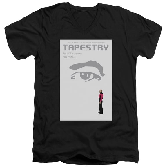 Star Trek - Tng Season 6 Episode 15 - Slim Fit V Neck Shirt - XX-Large