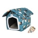 thumbnail image 3 of Caseta plegable para gatos de exterior, refugio para gatos callejeros, cueva cálida para mascotas, artículos para mascotas S Green, 3 of 9