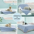 thumbnail image 5 of Premium Cooling Blanket for Extra Large Dog - Q-MAX>0.5, Breathable Summer Washable Cold Pet Mat, Soft Durable Self Cooling Dog Mat for Hot Weather, Pearl Grey, 50x60, 5 of 5