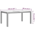 thumbnail image 3 of vidaXL 5 Piece Outdoor Dining Set with Cushions Poly Rattan Black, 3 of 3
