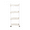 4 Tiers White, variant on Rolling Utility Cart Plastic Storage Organizer with Handle