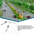 thumbnail image 4 of Bearachild 1: 87 6,5 cm, lámparas de jardín de de arena, modelo de cabeza única, lámpara de vía férrea, poste de luz nocturna, parque de Artesanía Luz negra/blanca Bearachild HA066615-01, 4 of 6