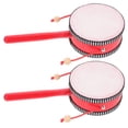 thumbnail image 3 of 2Pcs Chinese Style Drum-shaped Rattles Traditional Rattle-drums Hand Shaking Toys, 3 of 6