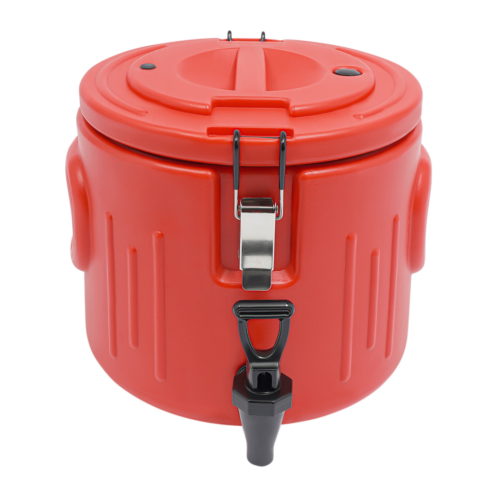 Red Insulated Beverage Containers Insulated Beverage Cooler Insulated Bucket 10L 11.02*10.04in for Central Kitchens, Restaurants, Outdoor Banquets