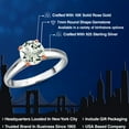 thumbnail image 2 of Gem Stone King 925 Silver and 10K Rose Gold Green Prasiolite Solitaire Engagement Ring for Women | 1.10 Cttw | Round 7MM | Gemstone Birthstone | Size 5, 2 of 6