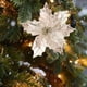 thumbnail image 1 of Festive Glittered Poinsettia Ornament Set, Christmas Tree Decorations, Holiday Floral Arrangements, Party & Home Decor Accessories for Seasonal Celebrations and Festive Events, 1 of 6