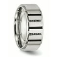 thumbnail image 6 of Stainless Steel Black IP-plated/Black Diamonds 9mm Brushed Band, 6 of 11