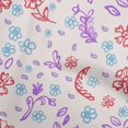 thumbnail image 1 of oneOone Rayon Magenta Fabric Florals Craft Projects Decor Fabric Printed By The Yard 56 Inch Wide, 1 of 4