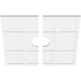 thumbnail image 2 of 30"OD x 6"ID x 10 1/2"C x 1"P Rubik Architectural Grade PVC Contemporary Ceiling Medallion, Two Piece, 2 of 11