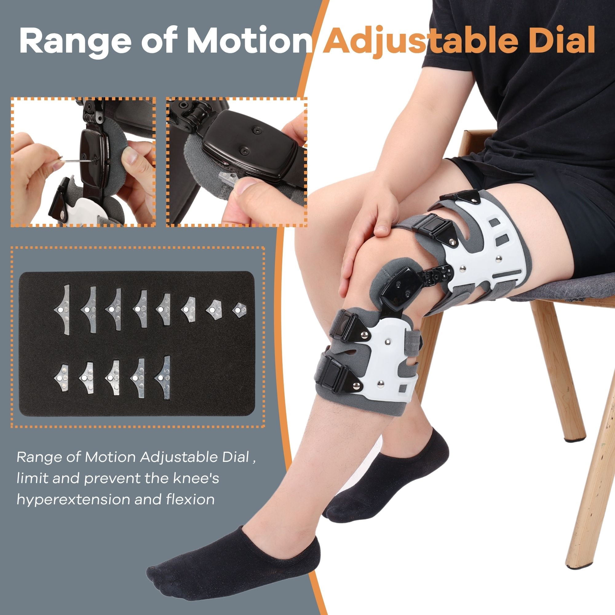 OA Unloader Knee Brace, OA Knee Brace Medial Unloader Knee Support for Osteoarthritis, Arthritis Pain, Avascular Necrosis, Bone on Bone Knee Joint Pain and Degeneration