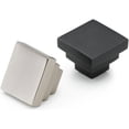 thumbnail image 2 of Ashley Norton MT3672-032-GSN Solid Brass Square Step 1-1/4" Square Cabinet Knob - Nickel, 2 of 2