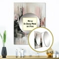 thumbnail image 3 of Designart "Rosy Nocturnal Fluidity I" Minimalism Mirror Wall Decor - Modern Pink Abstract Mirror Wall Art For Bathroom - 32" x 24" Inch, 3 of 5