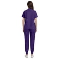 thumbnail image 2 of Niaahinn Women's Scrubs Set - V-Neck Top & Drawstring Jogger Scrub Pant for Nursing Uniforms, 9 colors, 2 of 8