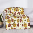 thumbnail image 3 of Fuzoiu Sunflowers And Skull Print Flannel Blanket,Throw Blanket,Flannel Home Decor,Fleece Bed Blankets,Cozy Soft Blanket for Bed, Sofa, Camping, and Travel-80"x60", 3 of 6