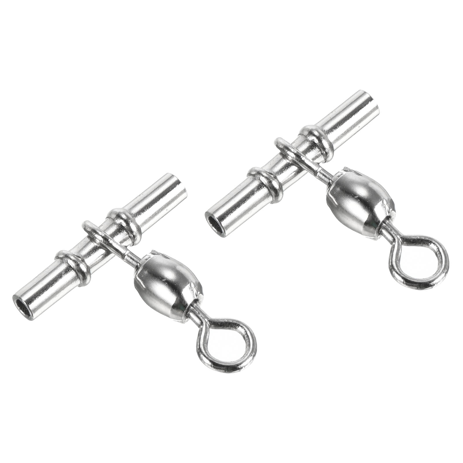 Sleeve Swivel, 88lb Stainless Steel Cross Line 3 Way Fishing Terminal